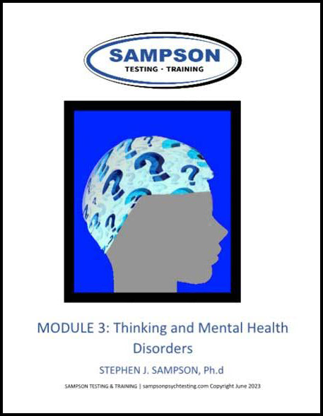 MENTAL HEALTH – Modules 3 & 4